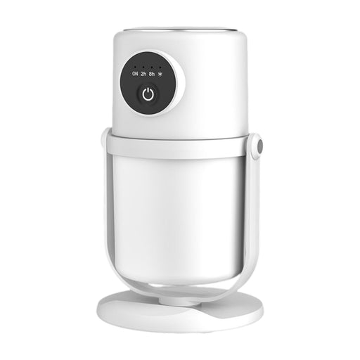 Crofta Mist Humidifier 360 Degree Rotating Design Unique for Desktop Office Bedroom White