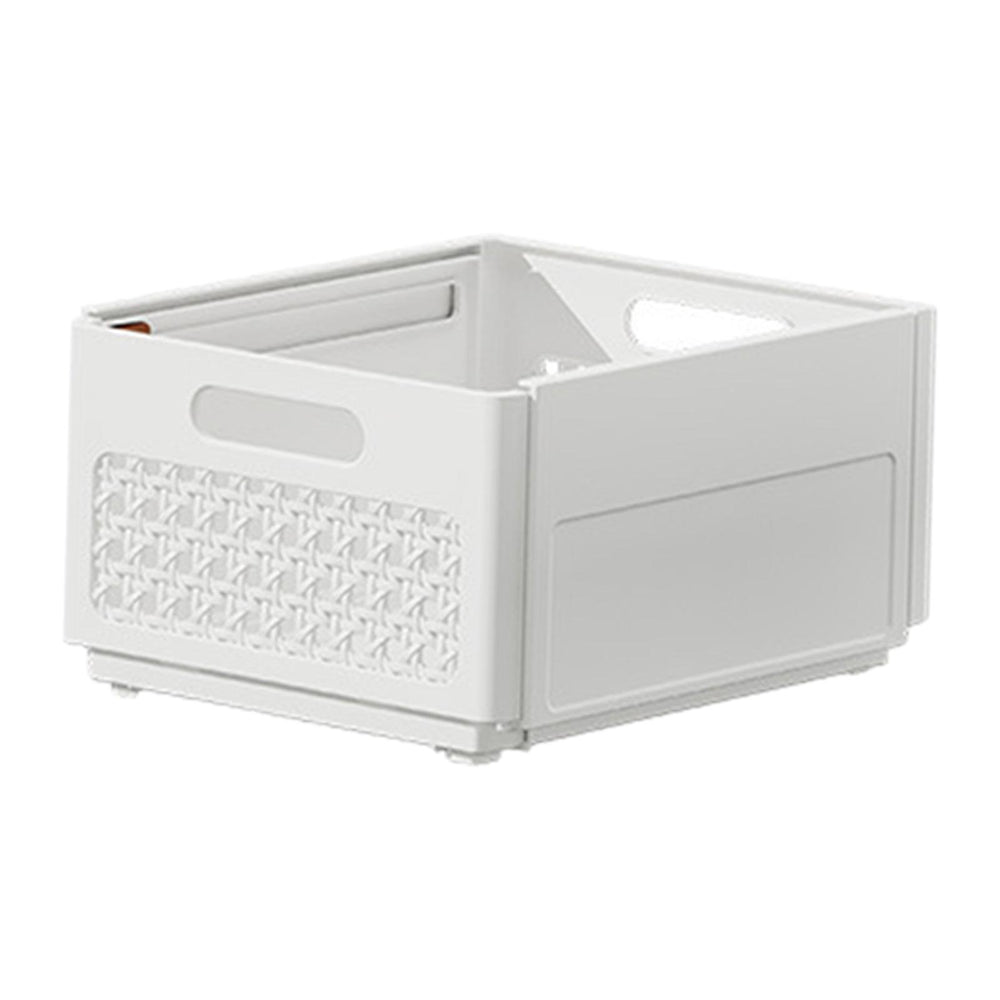 Crofta Adjustable Storage Container Drawer Organizer Bin for Closet Office Clothing white