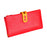 Womens Wallet Ladies Billfold Trendy Long Clutch for Commuting Dating Travel Red