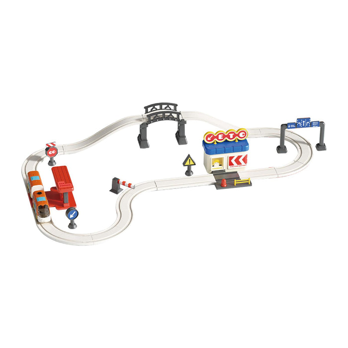 Crofta Electric Train Track Set Train Toy Set for Kids Age 3 Years up Birthday Gift City Track L