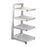 Pot Pan Rack Adjustable Height Standing Pot Rack for Countertop Home Cabinet 4 Tier