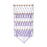 Wall Mounted Macrame Toy Organizer Storage Mesh Holder for Bedroom Kids Room Purple