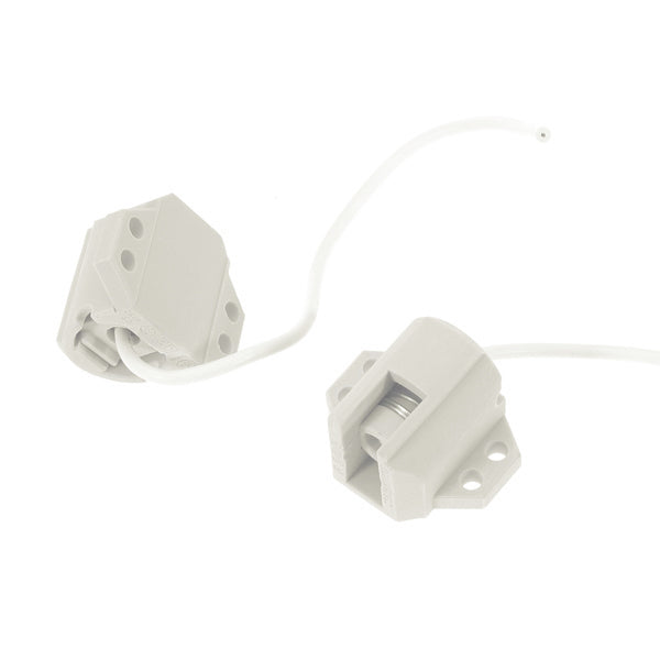 Crofta 1Pair R7S Socket Ceramic Lamp Holder Base for Double-ended Metal Halide Lamp