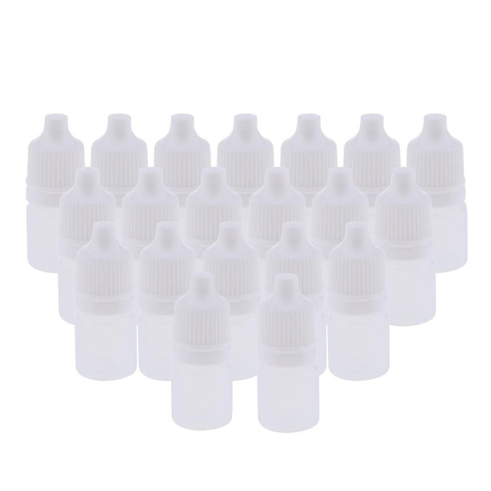 20 Pieces Mini Refillable Empty Eye Drops Makeup Cosmetic Travel Bottles 3ml