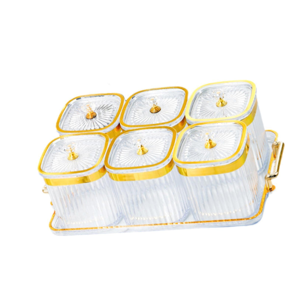 Crofta Multifunctional Dried Fruit Tray Dried Fruit Plate for Party Holiday Kitchen Transparent