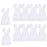 Crofta 10Pieces  Sleeveless Victorian Pinafore Apron Maid Smock Costume Ruffle Pockets for Cooking or Theatre Perform