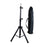 Crofta Wig Stand Tripod Non Slip Portable Wig Head Holder for Salons Hair Extension black