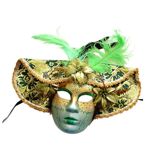 Crofta Masquerade Mask Costume Halloween Accessories for Bar Prom Stage Performance green