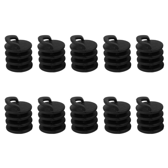 Crofta 10 Pieces/ Set Small Kayak Ocean Canoe Scupper Stopper Bungs Drain Holes Plugs Replacement 31mm