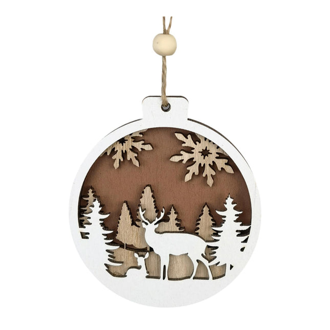 Crofta Xmas Front Door Wood Pendant for Indoor Holiday Party Photo Props Supplies