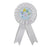 White Satin Baby Shower Badge Rosette Party Accessory