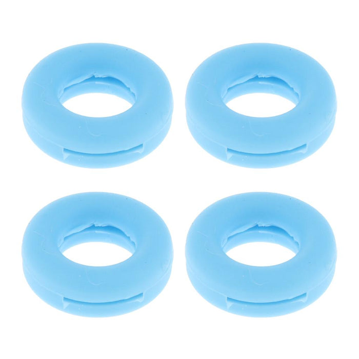 Crofta 2 Pairs Anti Slip Silicone Ear Hooks Holder for Glasses Light Blue