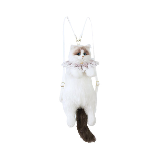 Cat Shaped Backpack Travel Stuffed Animal Backpack for Shopping Party Street Style A