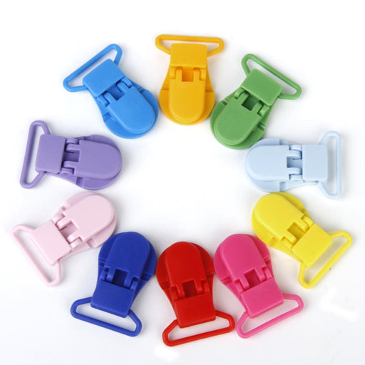 Universal Resin Round Clip-on Clamps Teeth Clip Nip Cloth File 10PCS Colors