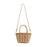 Tote Bag for Women W/ Zipper Weaving Handbag for Shopping Commuting Vacation Brown