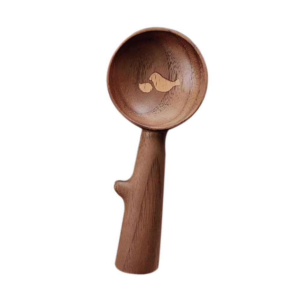 Crofta Wooden Coffee Spoon Wood Handle Tea Sugar Scoop for Cooking Condiments Sugar