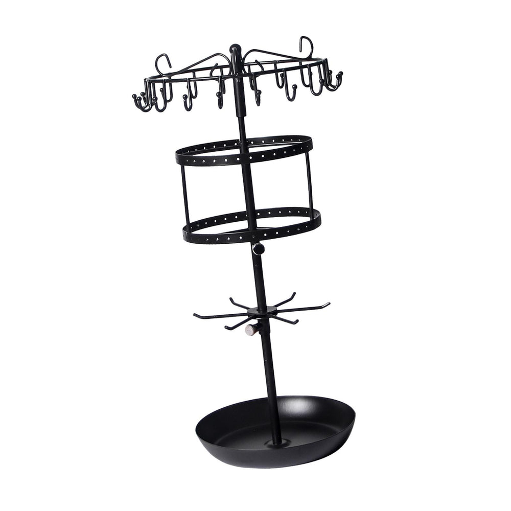 Crofta Earring Holder Rotatable Earring Tree Organizer Stand for Countertop Keyring