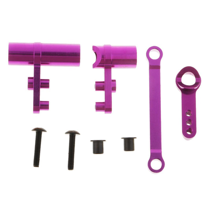 Crofta 102057 102040 Steering Servo Saver Complete for HSP 94111 94123 94188 Purple