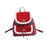 Crofta Red Plaid Backpack Fashion checked Satchel Daypack for Traval Shopping Daily