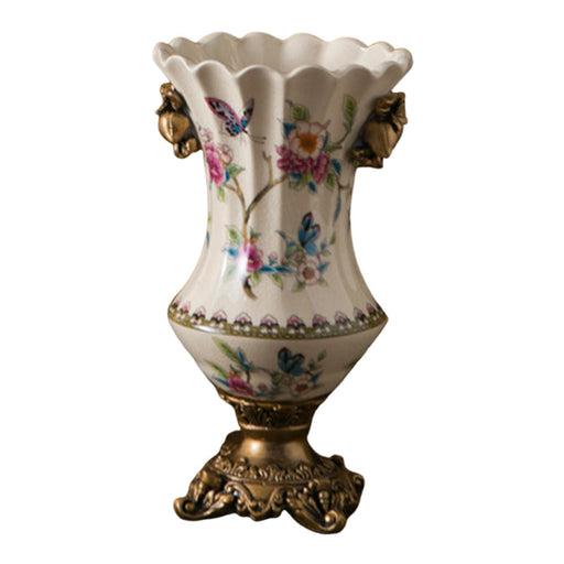 Crofta Ceramic Flower Vase Vintage Table Centerpiece for Entrance Living Room Party Style B