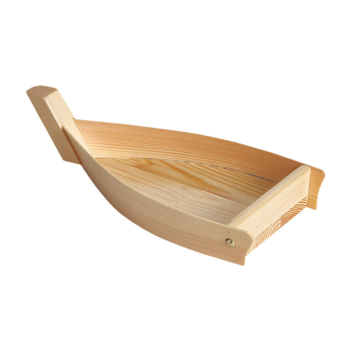 Crofta Sushi Serving Tray Container Sushi Wood Boat for Birthday Tea House Tabletop Small