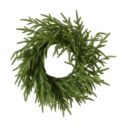 Crofta 19inch Artificial Pine Christmas Wreath Realistic for Hotels, Shopping Malls Style A