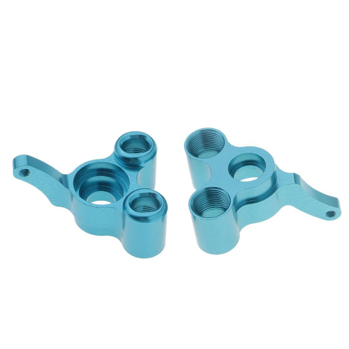 Crofta 166012 06045 Rear Steering Hub Carrier L/R for 1/10 HSP 94166 RC Cars Blue