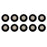 Crofta 10 Pieces Black Sponge Wheels Tire for RC Airplane Model Toy Diameter 50mm