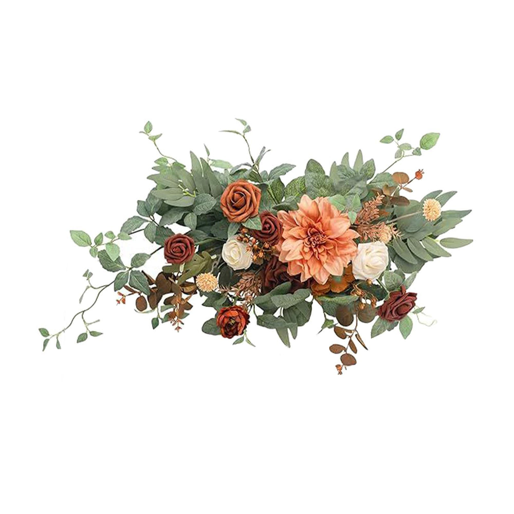 Wedding Arch Flowers Handcraft Front Door Garland for Reception Wall Banquet Style B