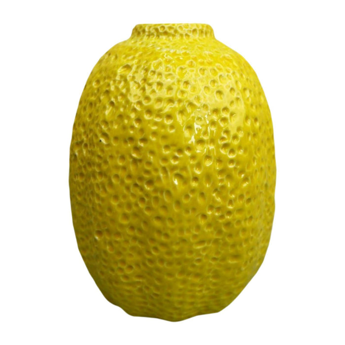 Crofta Fruit Shaped Vase Lemon Shaped Decorative Vase for Fireplace Office Entrance