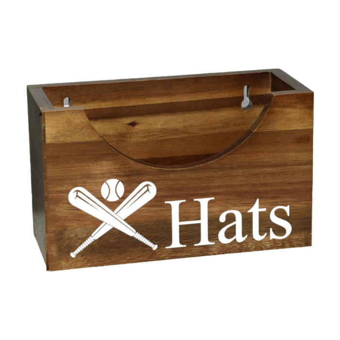 Crofta Wooden Hat Rack for Baseball Caps, Modern Hat Holder for Home Walls Entrance