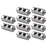 Crofta 10Pieces Sturdy Simple Assembly for Fixing Banners 3mm Wire Rope Clamps Clip