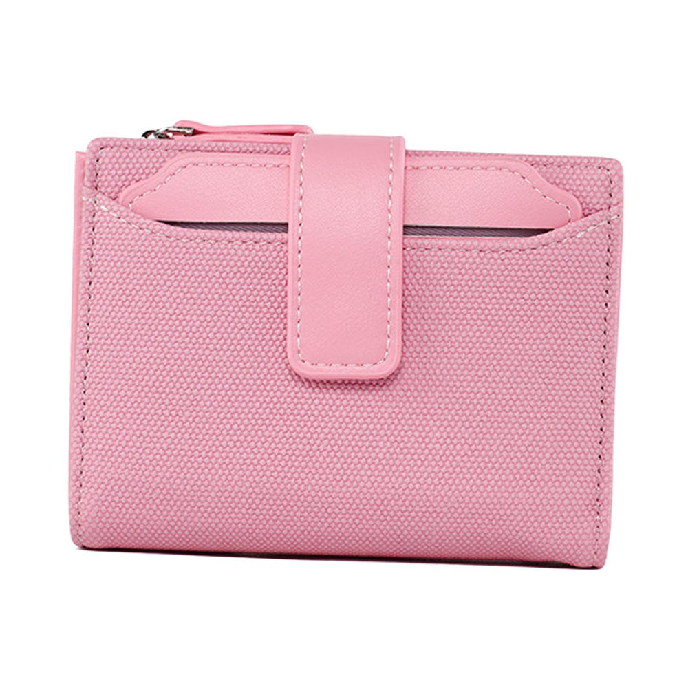 Crofta Small Wallet for Women Fashion Card Wallet for Shopping Street Business Trip Pink