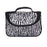 Crofta Women Girls Ladies Zebra Pattern Travel Cosmetic Bag Jewelry Organiser Makeup Bag