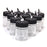 Crofta 10 x 22cc Airbrush Bottle Blank Jars Pot with Suction Pump Lid Spray Top