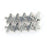 Crofta 10pcs Antique Silver Zine-alloy Cross Beads DIY Craft