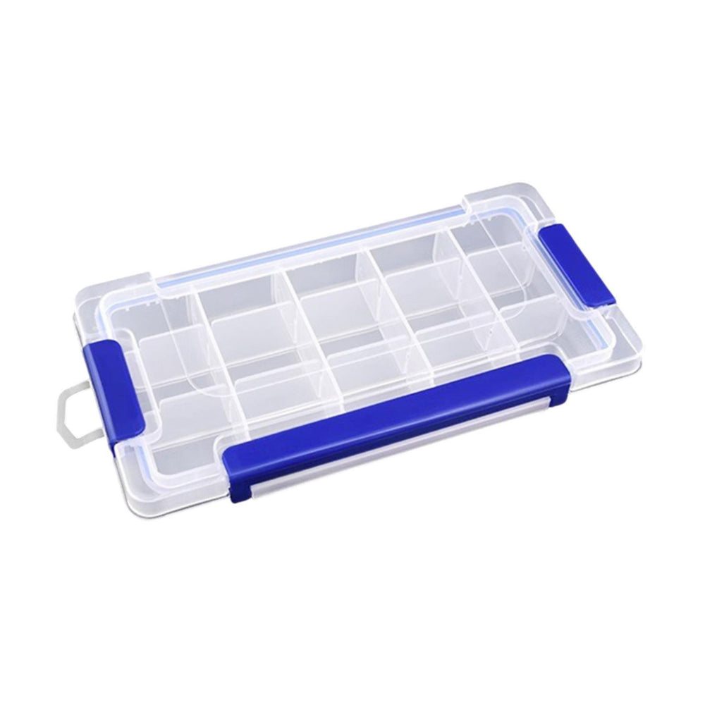 Crofta Clear Organizer Box Multipurpose Portable Container for Art DIY Screws Beads 15 Grid Small