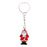 Crofta Woman Christmas Keychain Key Ring Phone Chain for Handbag Car Key Decor Santa 4