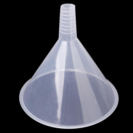 Crofta 150mm Plastic Transparent Funnel for Kitchen / Laboratory / Garage / Car Liquids