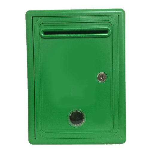 Suggestion Drop Box Waterproof with Slot and Lock Complaint Box Donation Box Green