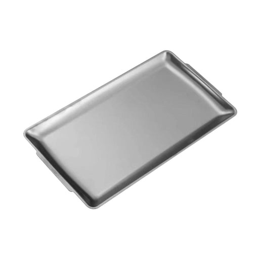 Crofta Stainless Steel Serving Platter Vanity Organizer Tray for BBQ Parties Buffet 36x20cm