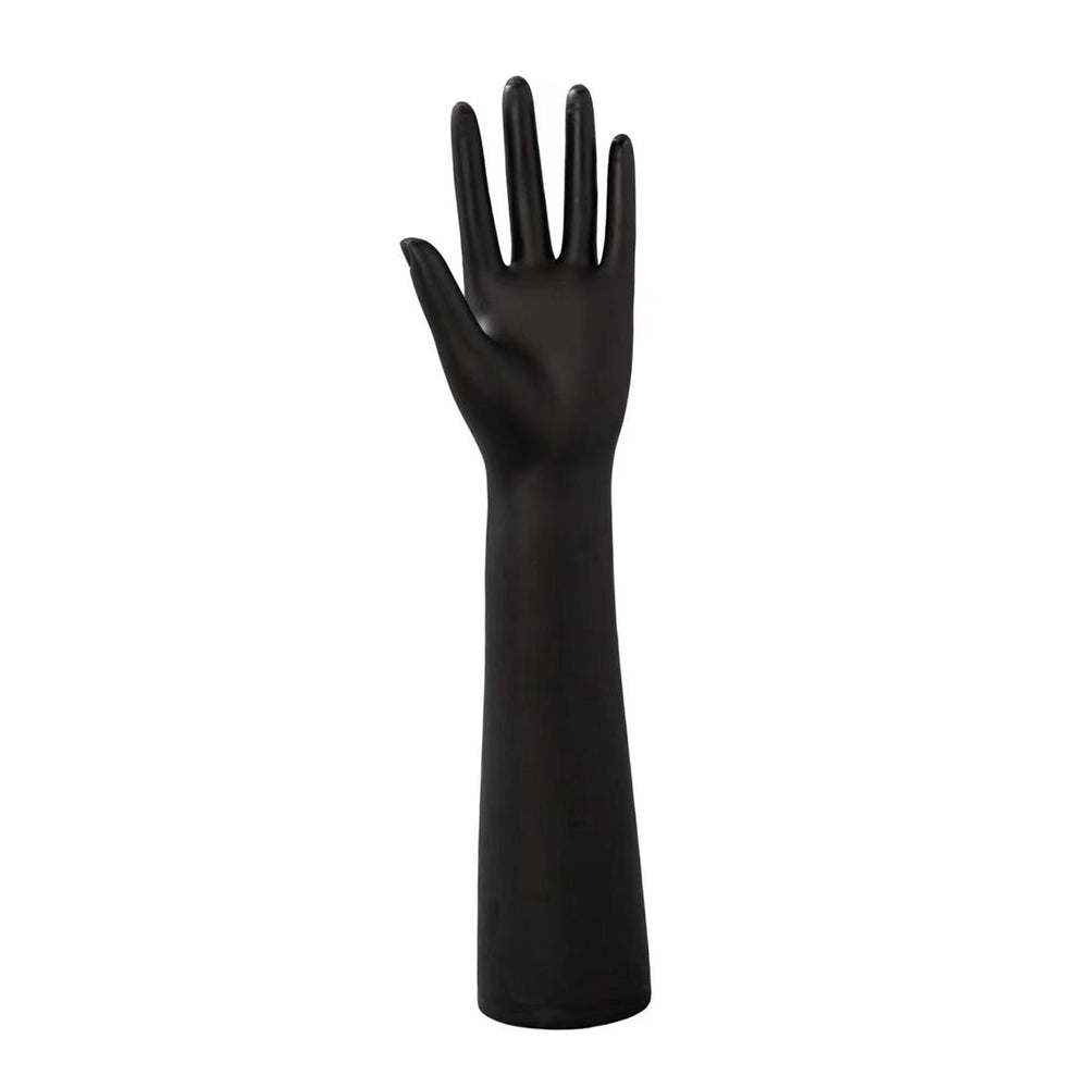 Crofta Black Female Mannequin Hand Commercial Use DIY Projects Gloves Display Stand Left Hand