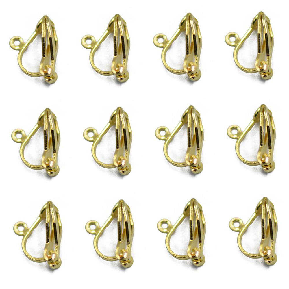 12Pcs Fashion Copper Earring Hook Earwire Jewelry Findings Gold