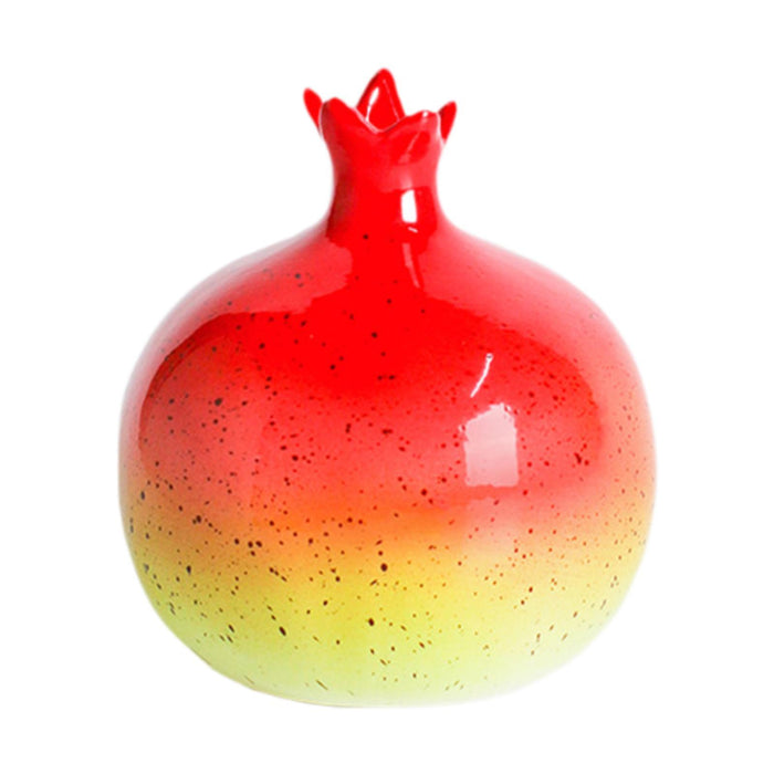 Crofta Flower Vase Pomegranate Shape Flower Pot Bud Vase for Bookshelf Home Cabinet S