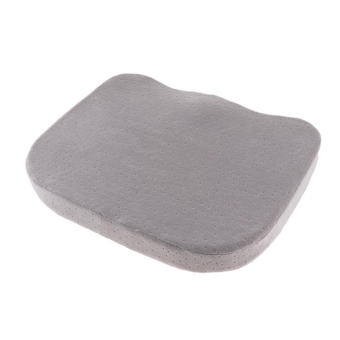 Crofta Comfort Memory Foam Chair Seat Cushion Pad Removable Zipper Cover Gray