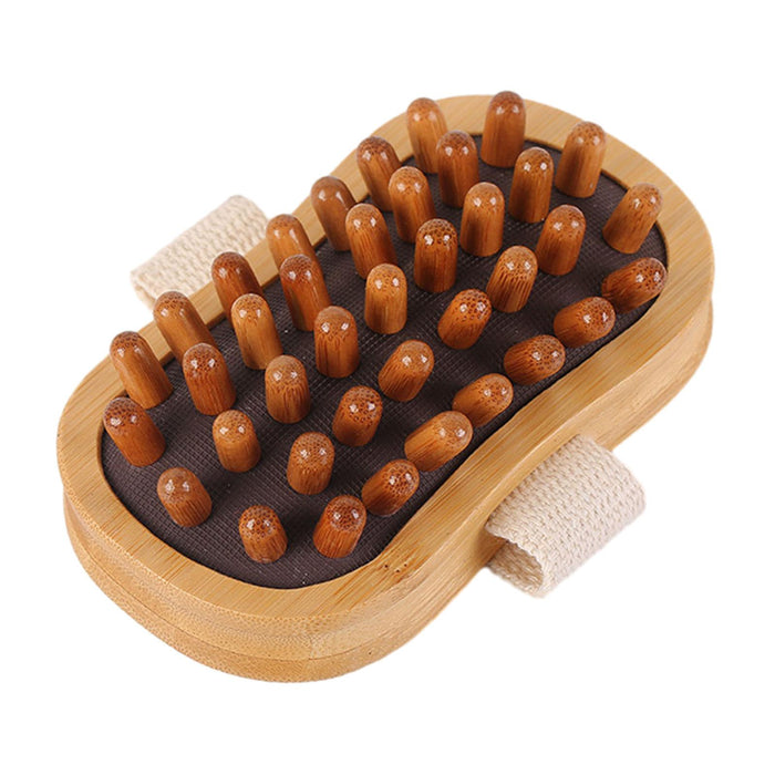 Crofta Wooden Massage Body Brush Body Brush Air Cushion Brush for SPA Legs Shoulder Coffee