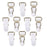 10 Pieces Men's Garter Belt Clips Hooks Grips White