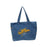 Women Tote Bag Trendy Portable Shoulder Bag for Beach Holidays Birthday Gift Blue