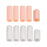 Crofta 10pcs Silicone Gel Toe Finger Caps Covers Sleeves Tubes White and Skin Color