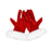 Crofta Christmas Red Gloves Christmas Velvet Gloves for New Year Holiday Photo Prop 21cm Long